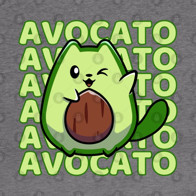 Avocato Funny Kawaii Cute Avocado Cat Mom by Illustradise